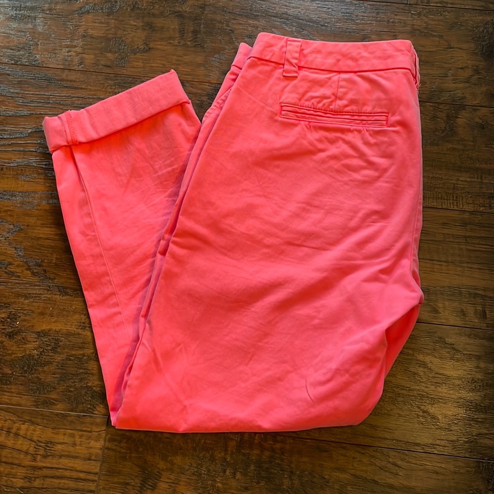 Gap pink broken-in straight khakis
